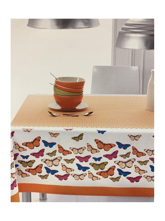 Vallesusa Casa Tischtuch Butterflies Green 150x220cm