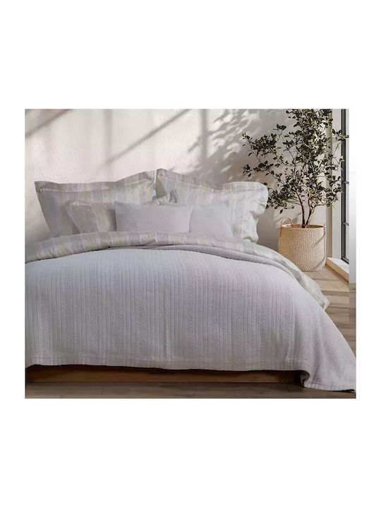 Nef-Nef Homeware Morelo Κουβέρτα Υπέρδιπλη 230x250εκ. Γκρι