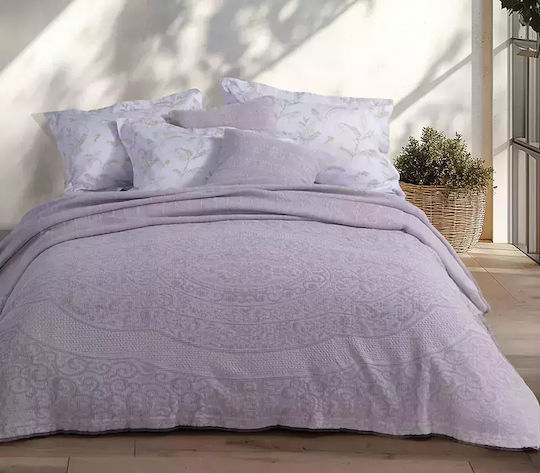 Nef-Nef Homeware Nantia Pătură Supraînălțată 230x250 cm Mauve
