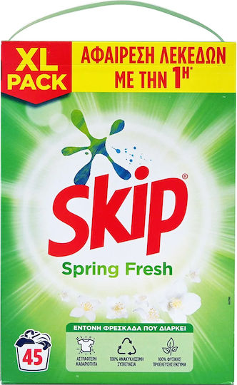 Skip Spring Fresh Перилен препарат за дрехи на прах (50 Мерителни чаши)