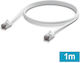 Ubiquiti U/UTP Cat.6a (Gigabit) Мрежов Кабел Ethernet Външен 1м Бял