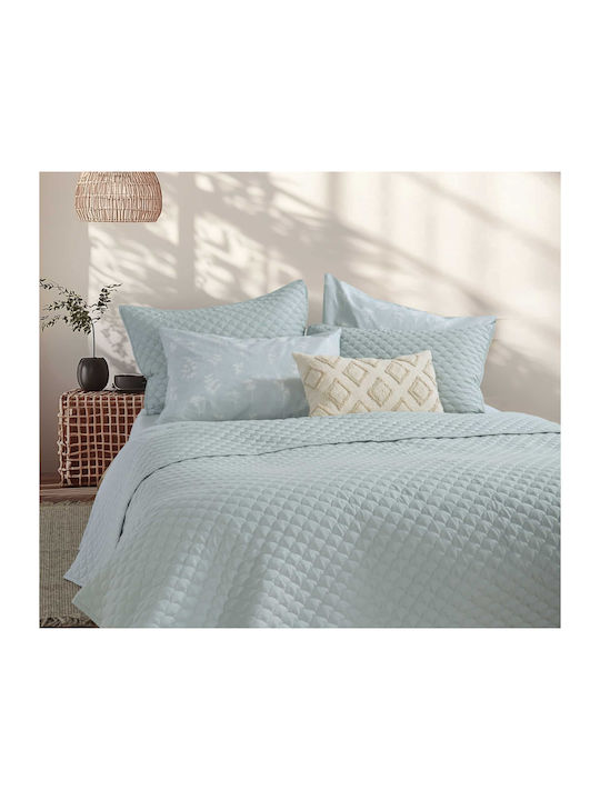 Nef-Nef Homeware Scofield Κουβερλί Ημίδιπλο Microfiber Blue (97) 180x240cm