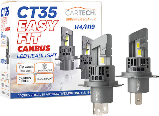 Cartech Lamps Car H4 Canbus LED 6500K Cold White 50W 1pcs