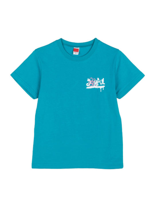 Joyce Παιδικό T-shirt Turquoise Feelings
