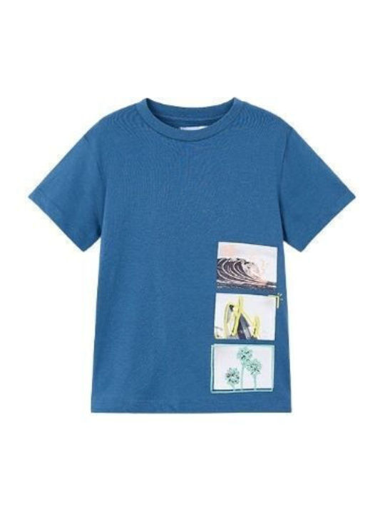 Mayoral Παιδικό T-shirt Θαλασσί