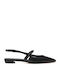 Leather Black Heels with Strap
