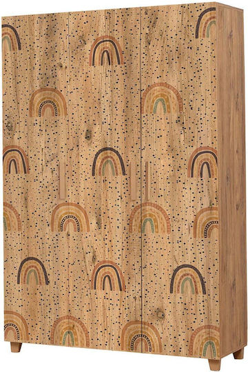 Ușă triplă Dulap Multicolor 120x48x189cm