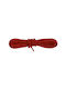 Bergal Round Cord Laces Red 100 Cm Thick Round Laces Color Red 100 Centimeters 100% Cotton Do Not Untie