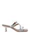 Leder Sandalen Silber