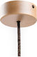 Ceiling Rose Natural Wood Fabric Cable Mini Ø8.8cm Creative Cables 150199 Cubalux 150199 Beige