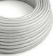 Сребърен платнен кабел кръгъл 2x0.75 Creative Cables 150202 Cubalux 150202 Сребърен