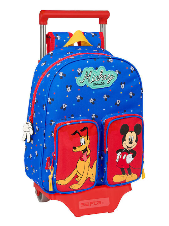 Ghiozdan Scoala Cu Roți Mickey Mouse Clubhouse Good Day Albastru 28 X 34 X 10 Cm Ghiozdan Scoala Cu Roți Mickey Mouse Clubhouse Good Day Albastru 28 X 34 X 10 Cm