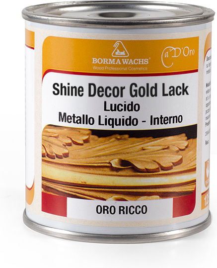 Borma Wachs Cdo6960or Shine-decor Gold Lacquer Decorative Interior Use No11 Rich Gold 125ml