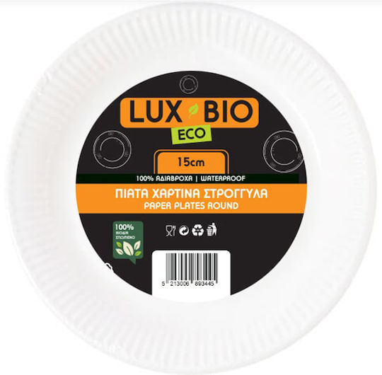 Lux Bio Economy Πιατα Χαρτινα 6" 15cm 20τεμ
