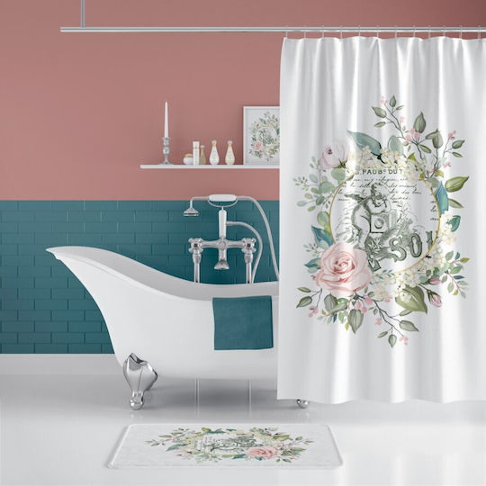 Tropik Home Душ завеса Тъканна 180x200см Многоцветен