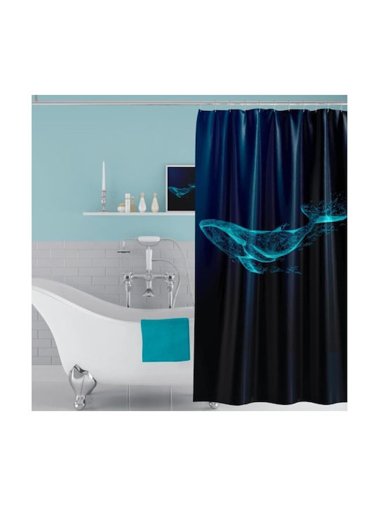 Tropik Home Κουρτίνα Μπάνιου Υφασμάτινη 180x200cm Phantom