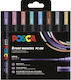 Posca PC-5M Ακρυλικοί Μαρκαδόροι Metallica Colours 2.5mm Σετ 8τμχ