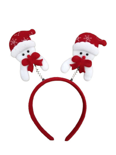 Weihnachtsstirnband mit Schneemann-Federn 09000600002