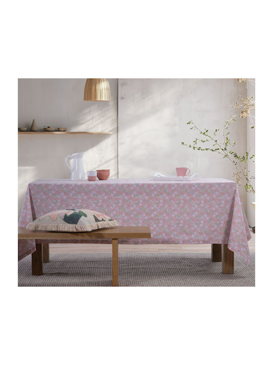Nef-Nef Homeware Τραπεζομάντηλο Βαμβακερό Αλέκιαστο Be You Tiful Ροζ 140x240εκ.