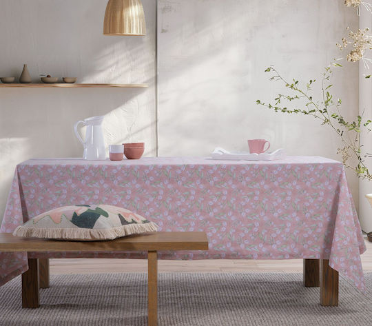 Nef-Nef Homeware Be You Tiful Față De Masă Roz Rezistentă La Pete 140x240 Cm
