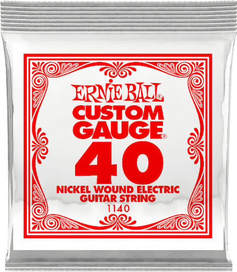 Ernie Ball Single Nickel Wound Electric Guitar String 40