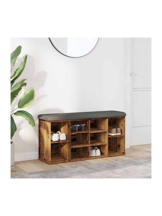 Entry Furniture with Shoe Rack Old Wood 102x32x...