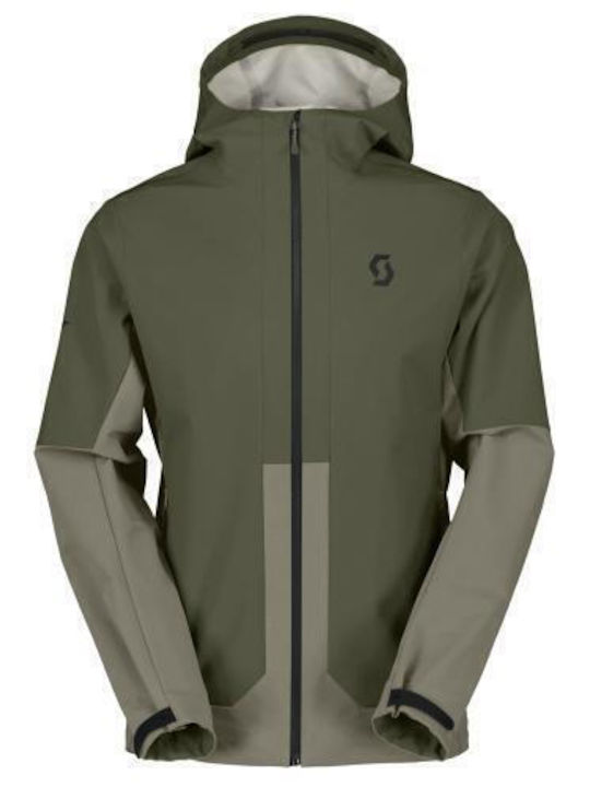 Scott 420888SCT_GREY_GRN Ανδρικό Μπουφάν Soft Shell για Σκι & Snowboard Πράσινο