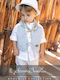 Stova Bambini Boys Baptism Suit with Vest 5pcs Gray