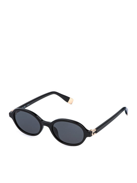 Furla 0700 Women's Sunglasses with Black Plastic Frame and Black Lens