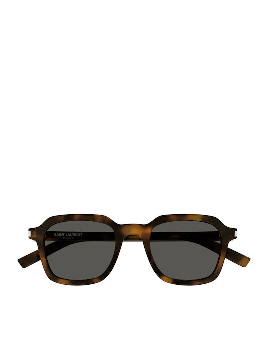 Ysl Unisex Sunglasses with Brown Tartaruga Plas...