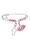 Ioannis Kosmima Child Safety Pin made of White Gold 9K