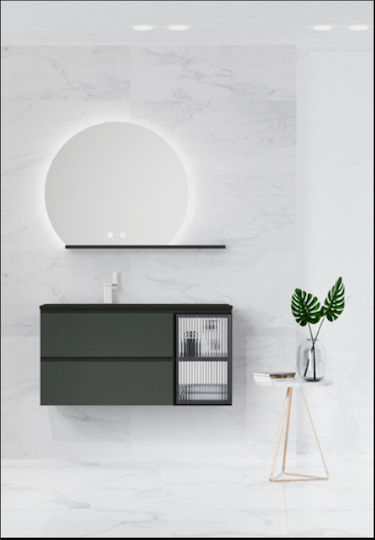 Unitate de Vanity pentru Baie Montată pe Perete Sparke Ivi-03 1100