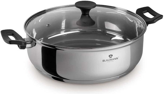 Blaumann Gourmet Line Flacher Edelstahl-Topf 30cm Blaumann Gourmet Line Flacher Edelstahl-Topf 30cm