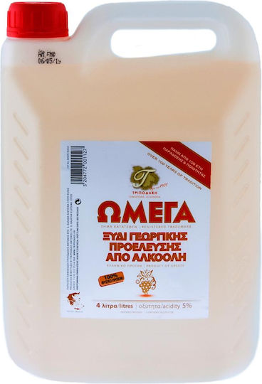 Tripodakis Omega Alkohol Essig 5 Grad 4 Liter