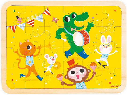 Ξύλινο Παιδικό Puzzle για 3+ Ετών 24pcs Janod
