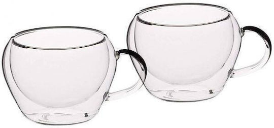 Kitchen Craft Becher Glas Transparent 230ml 2Stück