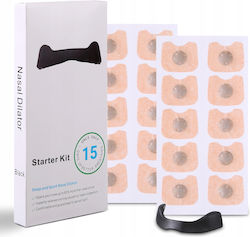 Nasal Strips Anti-snoring Breathing Set Complete Overlay 15 Days Black