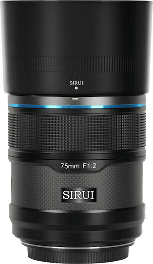 Sirui Crop Camera Lens Sniper 75mm f/1.2 Telephoto for Fujifilm X Mount Black