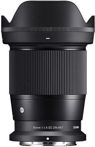 Sigma Crop Φωτογραφικός Φακός 16mm f/1.4 DC DN Contemporary Wide Angle για Canon RF Mount Μαύρος