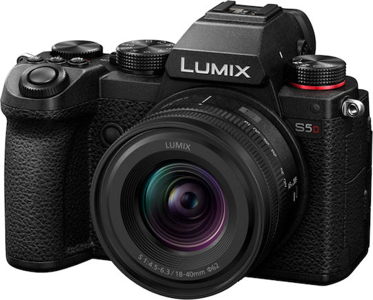 Panasonic Lumix S5D Mirrorless Φωτογραφική Μηχανή Kit (Lumix S 18-40mm F/4.5-6.3) Μαύρη