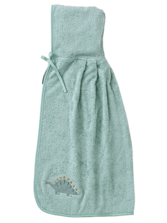 Borea Baby Hooded Towel Stompy Turquoise 75x75cm