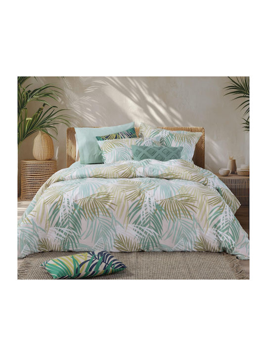 Nef-Nef Homeware Sheet Sets Queen 240x270cm. Amazon Green 4pcs