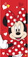 Borea Kids Beach Towel Red Minnie 140x70cm