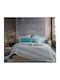 Nef-Nef Homeware Sheet Sets Queen 240x270cm. Stripe Petrol 4pcs