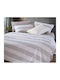 Nef-Nef Homeware Сет Чаршафи 240x270см. Stripe Ecru 4бр