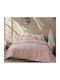 Nef-Nef Homeware Sissy Σετ Σεντόνια Υπέρδιπλα 240x270εκ. Ροζ (4τμχ)