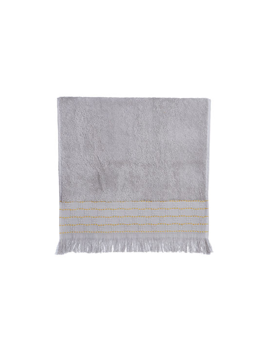 Nef-Nef Homeware Prosop de mână Quantro 30x50cm. Gri Greutate 500gr/m²