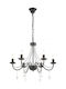 ARlight Candelabru 6xLED încorporat cu Cristale Negru 0104599