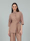 Women's Long Sleeve Shirt Camel