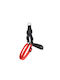 Hundegeschirr Rot-Schwarz Klein 29-45cm